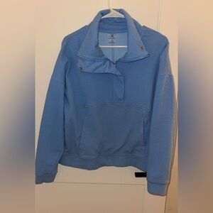 Danskin Light Blue Quarter Zip Sweater